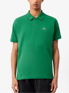 Lacoste Men's Bright Green Polo with Croc Logo